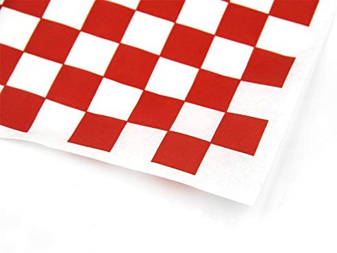 Choice 12 x 12 Red Check Deli Sandwich Wrap Paper - 1000/Pack