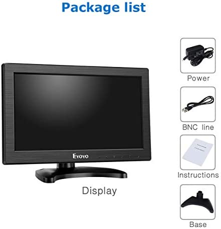  Eyoyo 12 Inch TFT LCD Monitor with AV HDMI BNC VGA