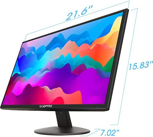 Sceptre IPS 24-Inch Business Computer Monitor 1080p 75Hz with HDMI VGA  Build-in Speakers, Machine Black (E248W-FPT)