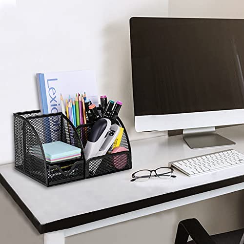 Office Supplies Mesh Desk Accessories Organizer Home Office Supplies with  Drawer