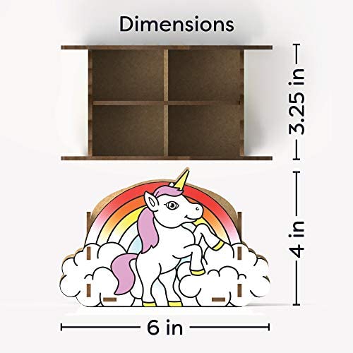 Kid's Desk Organizer - Build Your Own Unicorn - Rainbow Caddy Pencil Holder  - Girls Classroom Organization Supplies - School Supply - Cute Desktop  Decor - Kid Office Storage for Pens Pencils Markers