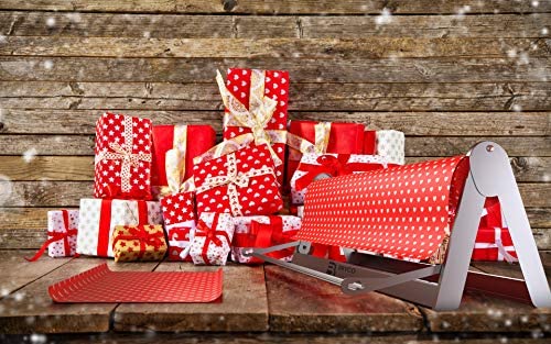 BISupply Wrapping Paper Cutter Dispenser - 24in Butcher Craft Paper Roll  Holder 
