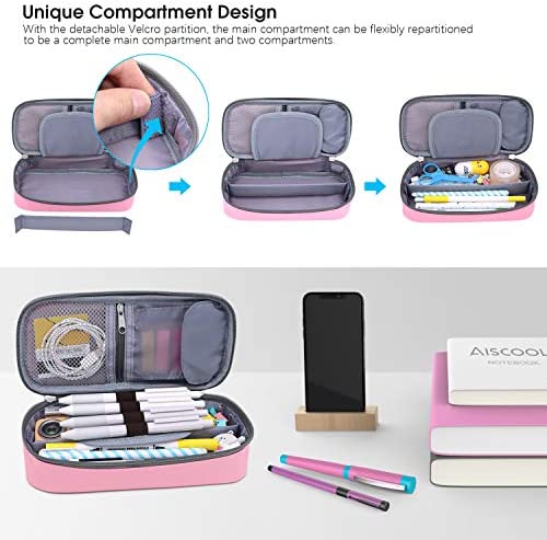  Aiscool Big Capacity Pencil Case Pen Pouch Holder Bag