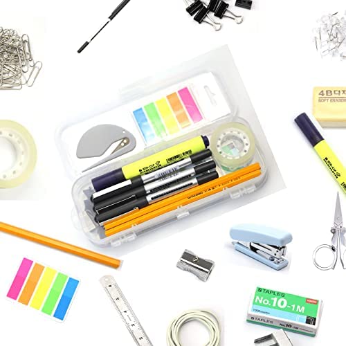 AIBGALE Portable Office Supplies Set, Office Desk Accessories Kit with Organizers, School and Home Desk Storage Includes Pencils, Scissor, Paper