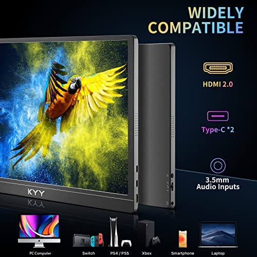 KYY Portable Monitor 15.6inch 1080P FHD USB-C, HDMI Niger