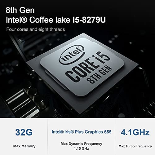 Beelink U Mini Desktop PC, Intel 5th Gen CPU, 8GB Ram, 128GB SSD, No OS