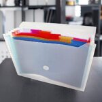  7-Pocket Letter Size Poly Expanding File High Capacity Plastic  Business Portable Accordion File Bag Folder Office Organizer for Receipts  and Checks Pack of 6 - by Emraw : Office Products