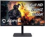 AOPEN 32HC5QR Zbmiiphx 31.5" 1500R Curved Full HD (1920 x 1080) VA Zero-Frame Gaming Monitor with Adaptive-Sync Technology, 240Hz, 1ms TVR, (Display Port & 2 x HDMI 1.4 Ports), Black