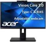 Acer B248Y bemiqprcuzx 23.8" FHD IPS Professional Docking Monitor | Adaptive-Sync | FHD Webcam | Delta E