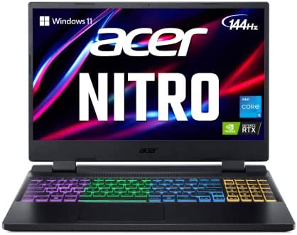  Acer 2022 Nitro 5 Gaming Laptop, 15.6 inch FHD 144Hz