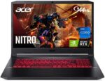 Acer Nitro 5 AN517-54-77KG Gaming Laptop | Intel Core i7-11800H | NVIDIA GeForce RTX 3050Ti Laptop GPU | 17.3" FHD 144Hz IPS Display | 16GB DDR4 | 1TB NVMe SSD | Killer Wi-Fi 6 | Backlit Keyboard