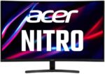 Acer Nitro ED323QU Pbmiippx 31.5" WQHD 2560 x 1440 VA 1500R Curved Gaming Monitor | AMD FreeSync Premium | Up to 165Hz | 1ms (VRB) | DisplayHDR400 | DCI-P3 92% | 2 x Display Port 1.2 & 2 x HDMI 2.0