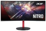 Acer Nitro XZ342CK Pbmiiphx 34" 1500R Curved WQHD (3440 x 1440) VA Gaming Monitor with AMD Radeon Freesync, VESA Certified DisplayHDR400, 95% sRGB, 144Hz, 1ms VRB (Display Port & 2 x HDMI 2.0 Ports)