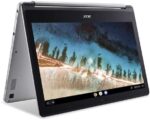 Acer R13 Mediatek 2-in-1 Touch Screen Chromebook, 13.3-inch FHD Display, MT8173C Processor, 4GB LPDDR3, 64GB eMMC, Bluetooth, Wi-Fi, HDMI, Webcam, Chrome OS, Sparkly Silver, W/ MD Accessories