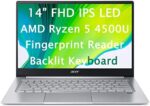 Acer Swift 3 Laptop, 14" Full HD 1080p, AMD Ryzen 5 4500U Hexa-Core Processor, 8GB RAM, 256GB SSD, Fingerprint Reader, Back-lit Keyboard, Windows 10 Home, SF314-42-R0HP