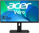 Acer Vero BR247Y bmiprx 23.8” FHD IPS Zero-Frame Monitor with Adaptive-Sync | 75Hz Refresh Rate | 4ms | EPEAT Silver | Made with Post-Consumer Recycled (PCR) Material (Display Port, HDMI 1.4 & VGA)