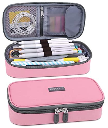 Pencil Case Pen Pouch Bag, Large Capacity Pencils Organizer Holder Office  College Stationery Pen Marker Storage Supplies for adults, NOT INTENDED FOR  USE BY CHILDREN 12 AND UNDER, Box Only (Black)