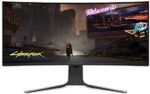 Alienware 120Hz UltraWide Gaming Monitor 34 Inch Curved Monitor with WQHD (3440 x 1440) Anti-Glare Display, 2ms Response Time, Nvidia G-Sync, Lunar Light - AW3420DW