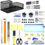 Ashfield 30-piece Office Supplies Kit with Desk Organizer,Office supplies set, Office stationery kit, Desk Accessories Set with Stapler, ruler,Sharpener, Scissors , 230x130x160mm