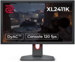 BenQ Zowie XL2411K 24 Inch 144Hz Gaming Monitor | 1080P | Smaller Base | Ergonomic Stand | XL Setting to Share | Customizable Quick Menu | DyAc | 120Hz Compatible for PS5 and Xbox series X
