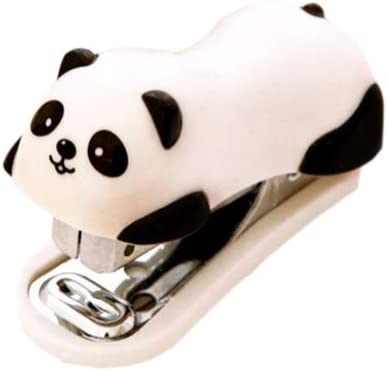 Cute Panda Mini Desktop Stapler, Home Stapler with 1000 Staples