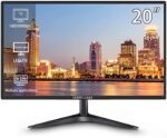 DUODUOGO IPS 20" FHD Monitor 1600 x 900p 75Hz 99% sRGB HDMI VGA 5ms FPS-RTS Build-in Speakers, Machine Black