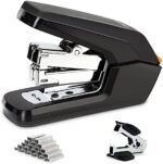 Deli Mini Stapler, Effortless Stapler for Desk, Jam Resistant Office Stapler with Staples, Fits into The Palm of Your Hand, Includes 1000 Staples and A Staple Remover - Black