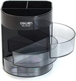 Deli Pen and Pencil Holder for Desk, Pen Organizers with 6 Compartments Divisions, Multifunctional Desktop Organization Storage Stationery Supplies Ideal Gift for Office for Office, School, Home