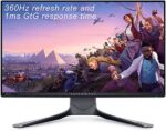Dell Alienware 25 360Hz 24.5 in Gaming Monitor FHD (1920 x 1080p), NVIDIA G-SYNC, 1ms GtG Fast IPS Response time, sRGB 99% Color Coverage, VESA Mounting Support, Dark Side of The Moon