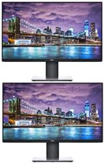 Dell P2719H 27 Inch Full HD (1920 x 1080) IPS LED-Backlit Monitor 2-Pack with USB, HDMI, VGA, and DisplayPort