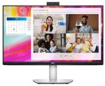 Dell S2722DZ 27-inch QHD 2560 x 1440 75Hz Video Conferencing Monitor, Noise-Cancelling Dual Microphones, Dual 5W Speakers, USB-C connectivity, 16.7 Million Colors, Silver (Latest Model)