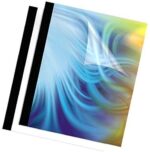 Fellowes 3/4-Inch Binding Covers Thermal, 10-Pack, Black (5256801)