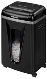 Fellowes 450M 9-Sheet Micro-Cut Paper and Credit Card Shredder with SilentShred (4074001), Black