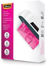 Fellowes 52042 Glossy Pouches - Letter 10 mil 50 pack