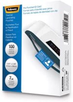 Fellowes 52050, Glossy Pouches - ID Tag punched, 7 mil, 100 pack