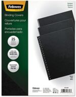 Fellowes 5224901 Presentation Covers, Plain, Letter,8-1/2-Inch x11-Inch, 25/PK, Black