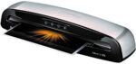 Fellowes 5736606 Laminator Saturn3i 125, 12.5 inch, Rapid 1 Minute Warm-up Laminating Machine, with Self-Adhesive Pouches Kit, Silver, Black