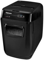 Fellowes AutoMax 150C 150-Sheet Cross-Cut Auto Feed Shredder with Jam Protection for Hands-Free Shredding (4680001), Black