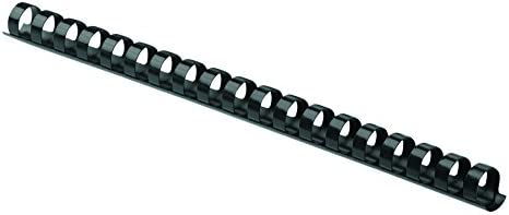 Fellowes Binding Combs Plastic Black 5/8 Inch 25 Pack (52324)