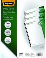 Fellowes Crystals Clear PVC Binding Covers, 8mil Letter, 200 Pack (5204303)