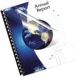 Fellowes Crystals Clear Pre-Punched Binding Covers Oversize 100 pk.