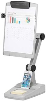 Fellowes Flex Arm Weighted Base Copyholder, Platinum/Grey (21128)