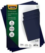 Fellowes Futura Presentation Covers - Oversize, Navy, 25 pack