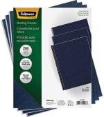 Fellowes Linen Presentation Covers, Letter, Navy, 200 pack (52098)