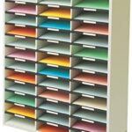 Fellowes Literature Organizer, 36 Compartment, Letter Size, Dove Gray (25061)