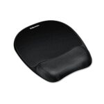 Fellowes Memory Foam Mouse Pad/Wrist Rest, Black (9176501)