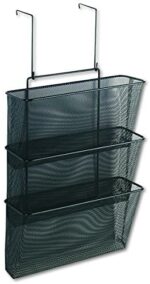 Fellowes Mesh Partition Additions Letter Size Black Triple File Pocket (75901)