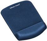 Fellowes PlushTouch Keyboard Wrist Rest Featuring Microban Antimicrobial Protection, Blue