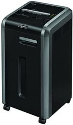 Fellowes Powershred 225Mi 100% Jam Proof 16-Sheet Micro-Cut Commercial Grade Paper Shredder (4620001), Black
