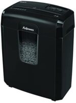Fellowes Powershred 8MC5 8-Sheet Micro-Cut Paper Shredder, Black